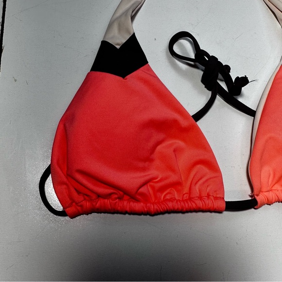 l*Space Jovie Electric Coral Tie Back & Halter Neck Women’s Bikini Top NWT L - Picture 6 of 15